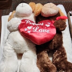 Puppy Love Plush Dog Toy.  Large Size. Super Soft.